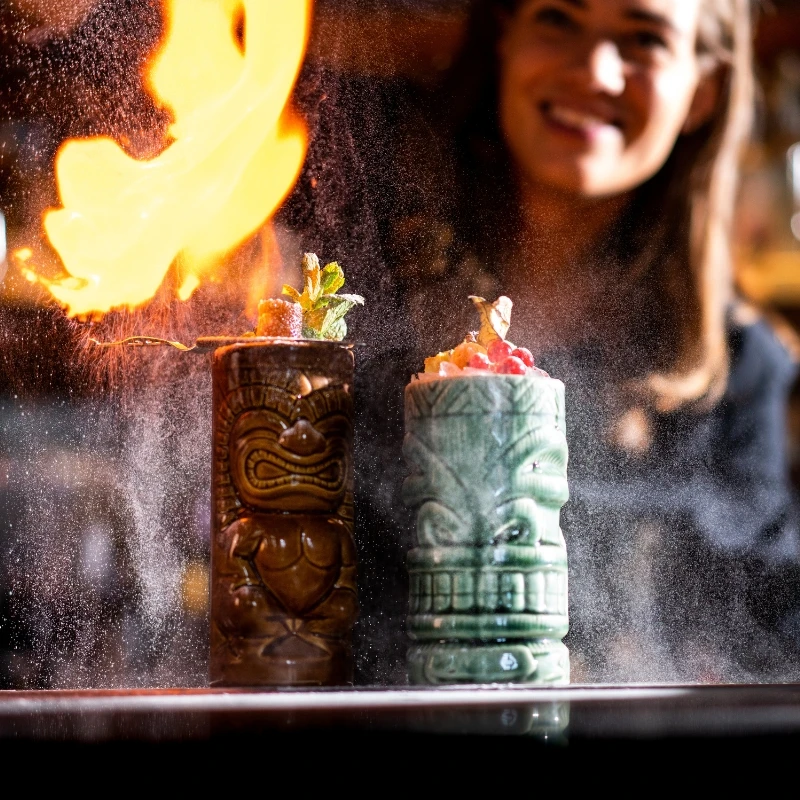 Tiki-krus Maori 330 ml TIKI330 by Barprofessional color Svart