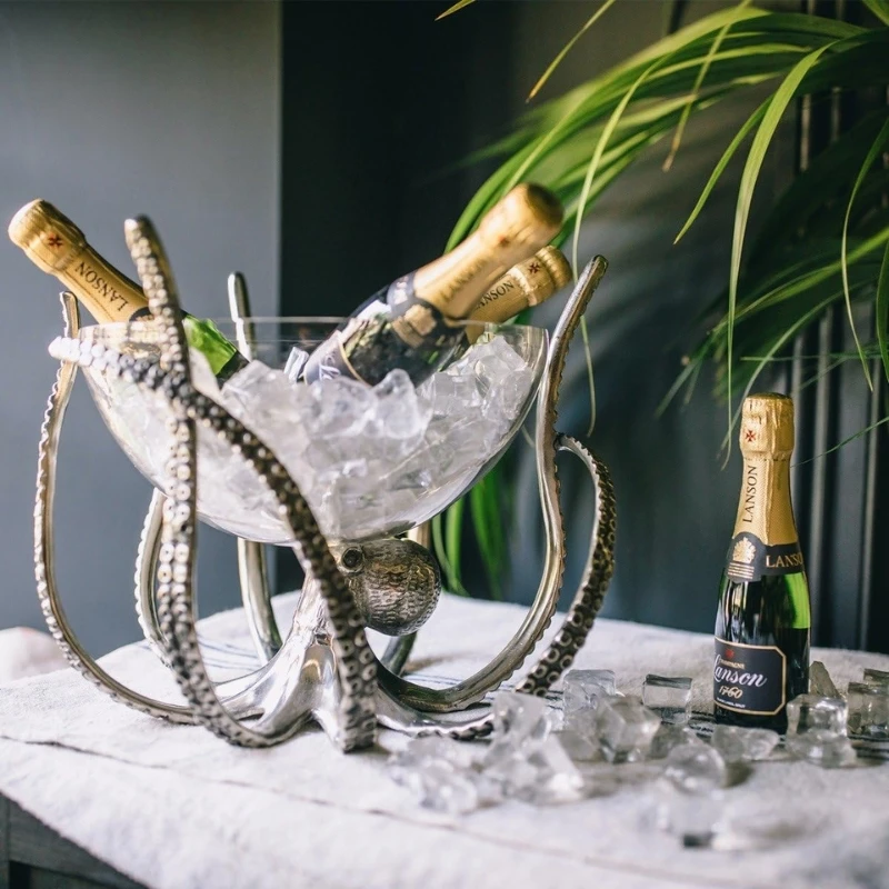 Blekksprut Vin- & Champagnekjøler OCT-STNDBWL by Culinary Concepts color Svart