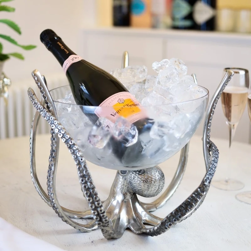 Blekksprut Vin- & Champagnekjøler OCT-STNDBWL by Culinary Concepts color Svart