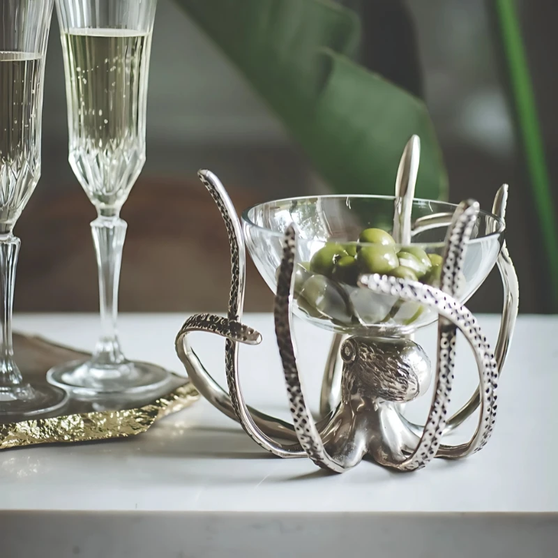 Blekksprut liten snacksskål OCT-MINI by Culinary Concepts color Svart