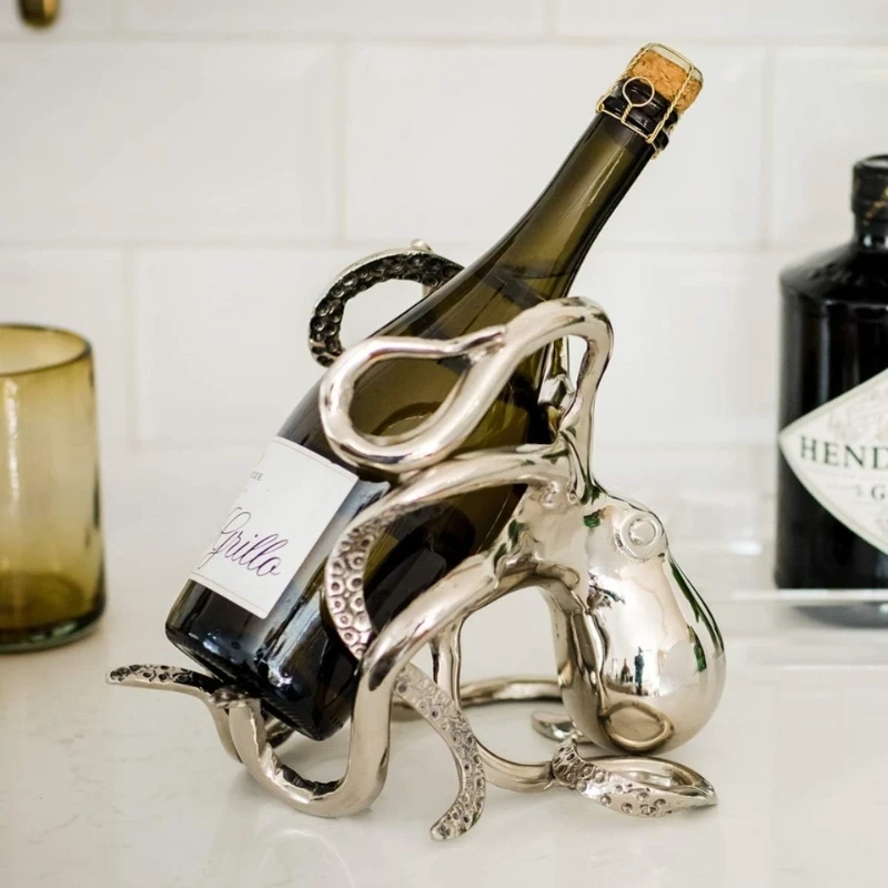 Blekksprut vin- og champagneflaskeholder OCT-BH by Culinary Concepts color Svart