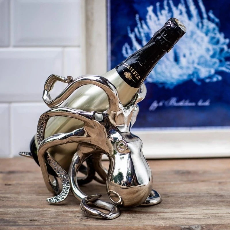Blekksprut vin- og champagneflaskeholder OCT-BH by Culinary Concepts color Svart