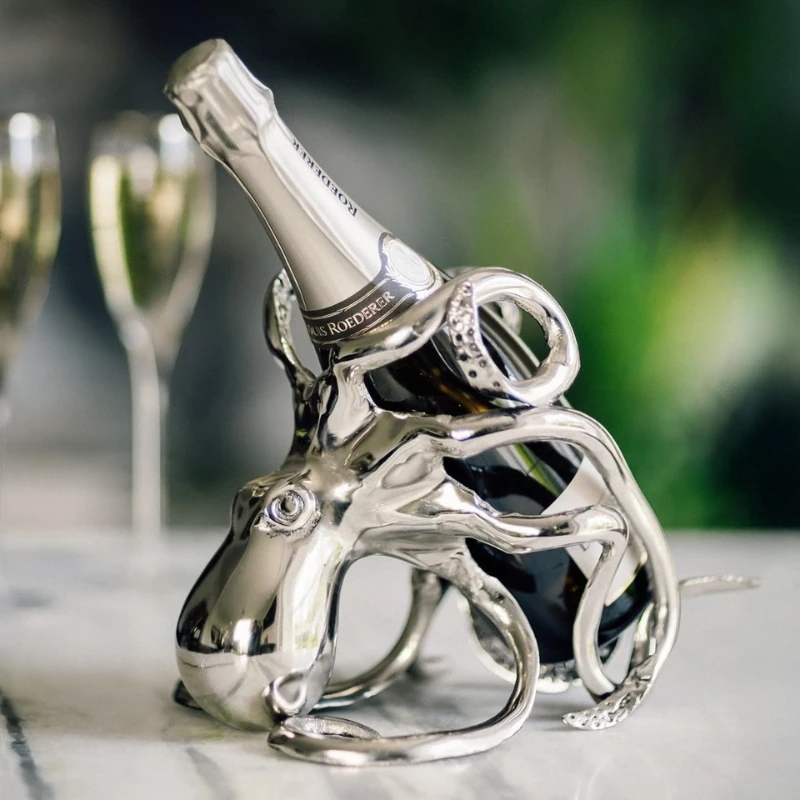 Blekksprut vin- og champagneflaskeholder OCT-BH by Culinary Concepts color Svart