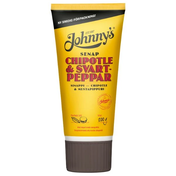 Johnnys Chipotle & Svartpepper sennep 200g 3100109 by Deli Drengene color Svart