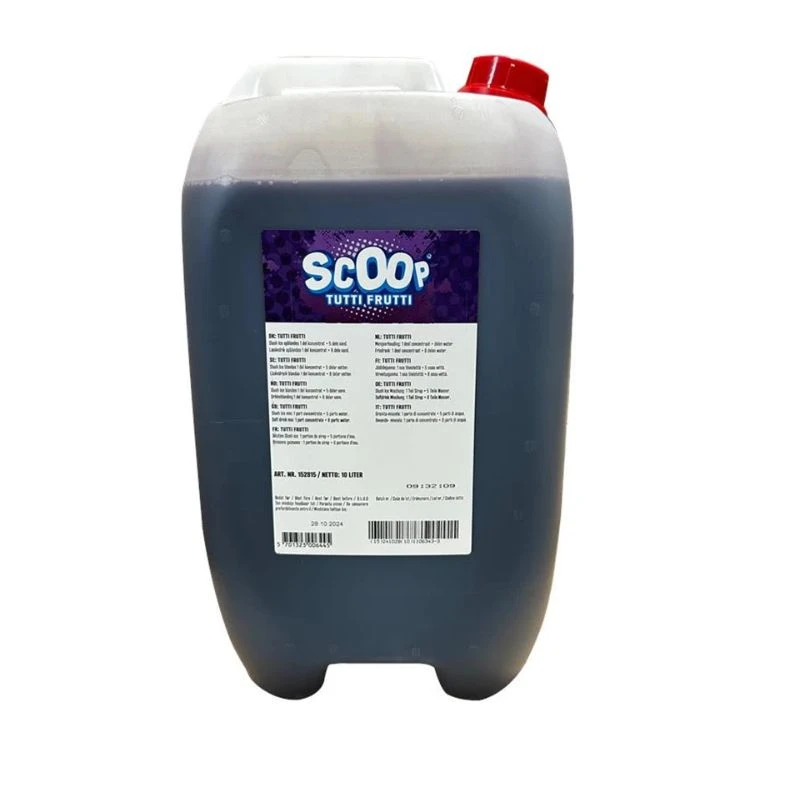 Scoop Slushice Konsentrat tuttifrutti, 10L 345458 by SCOOP color Svart