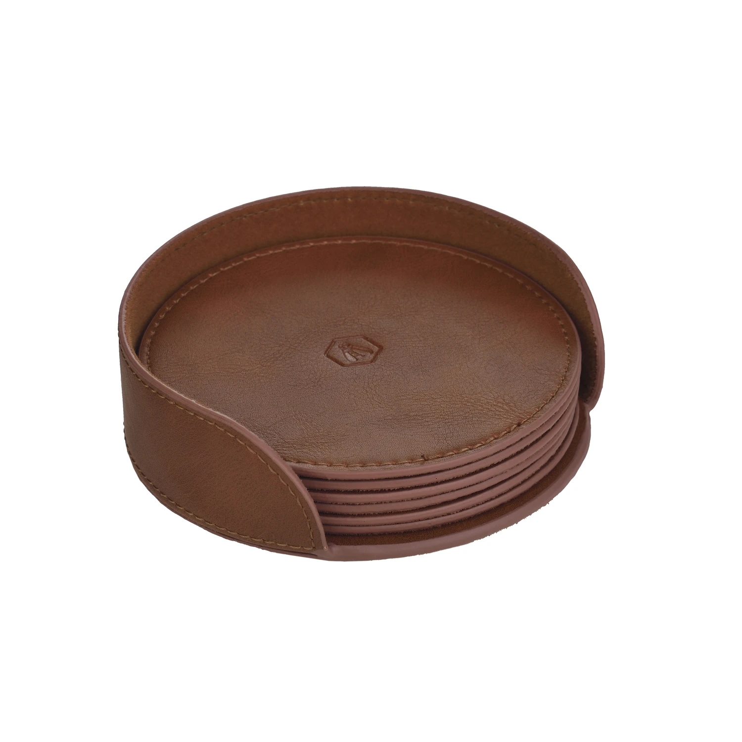 Laguiole coastersett premium PU – 6 stk. 40269095 by Laguiole color Svart