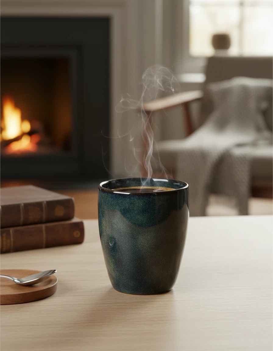 Krus steintøy 240ml Blå Q99000010 by Koop color Blauw