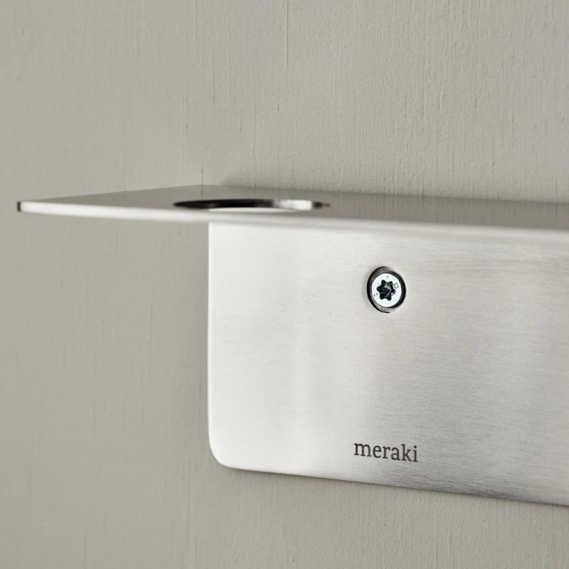 Meraki Flaskeoppheng med knagger, Børstet sølvfinish 308580104 by Meraki color Svart