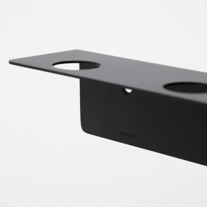 Meraki Flaskeoppheng med knagger, Børstet sort finish 308580105 by Meraki color Svart
