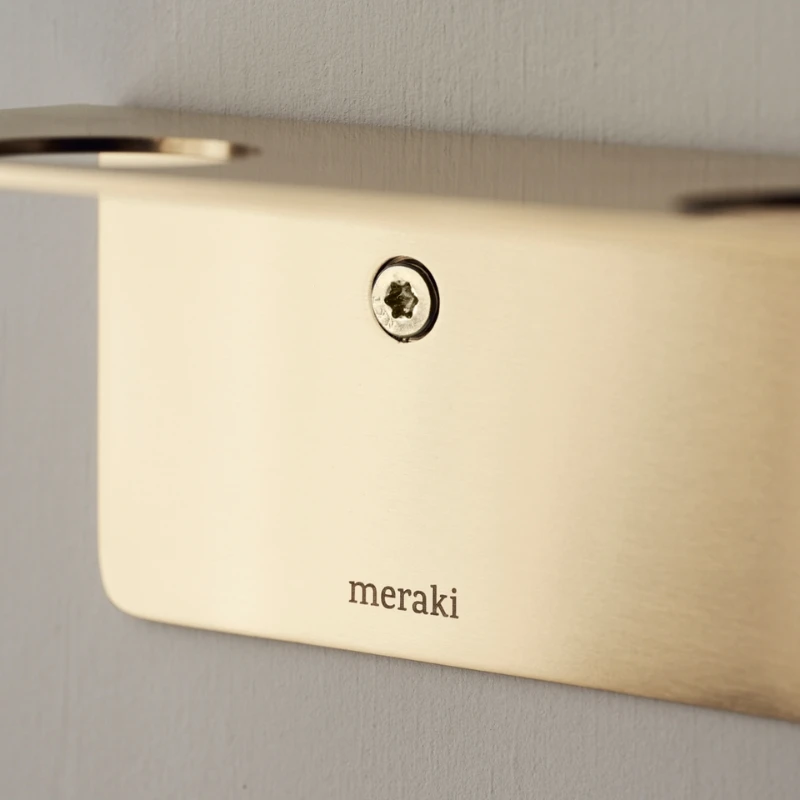Meraki Flaskeoppheng med kroker, Børstet messingfinish 308580106 by Meraki color Svart