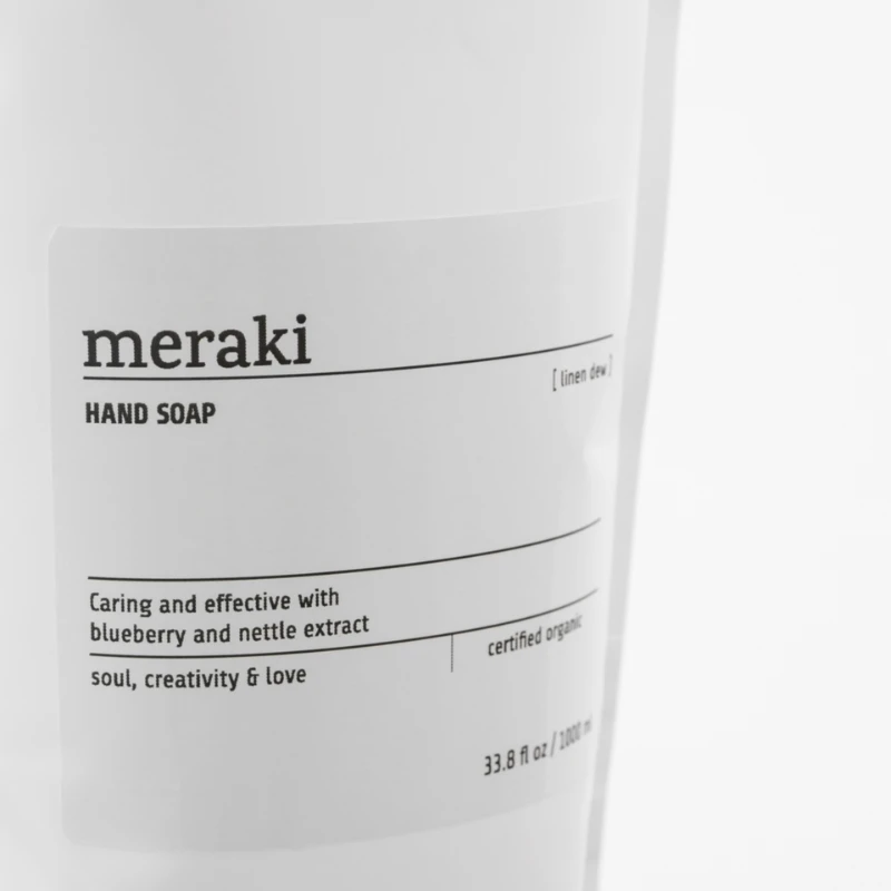 Meraki Linen Dew Håndsåpe Refill 1000 ml, Hvit 309776002 by Meraki color Vit