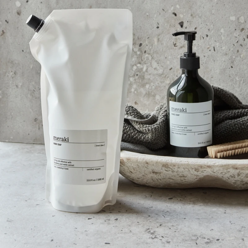 Meraki Linen Dew Håndsåpe Refill 1000 ml, Hvit 309776002 by Meraki color Vit