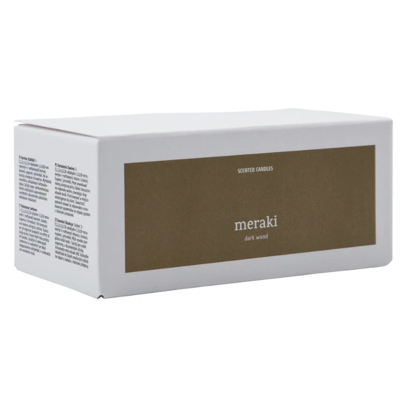 Meraki Duftlys, Dark wood, Brun 2 stk. 366650301 by Meraki color Bruin