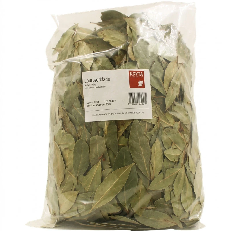 Hele laurbærblader 500 g 122234 by KRYTA color Svart