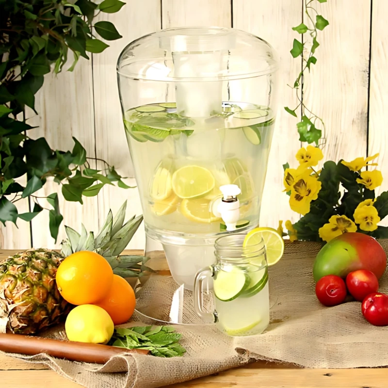 Drinksdispenser 6 L med isstativ 13209-27205 by Drink color Helder