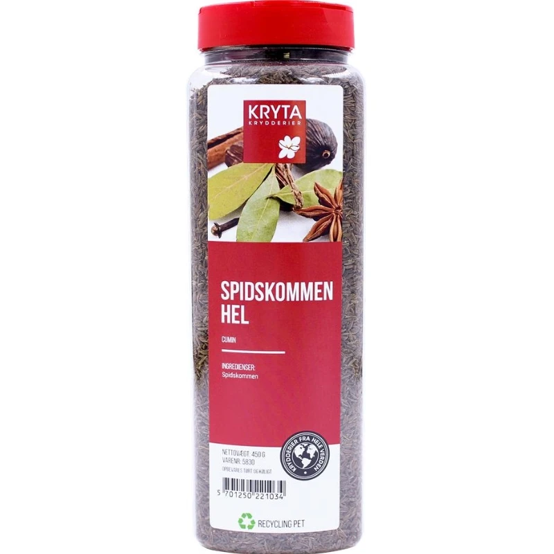 Hel spisskummen 450 g 239069 by KRYTA color Svart