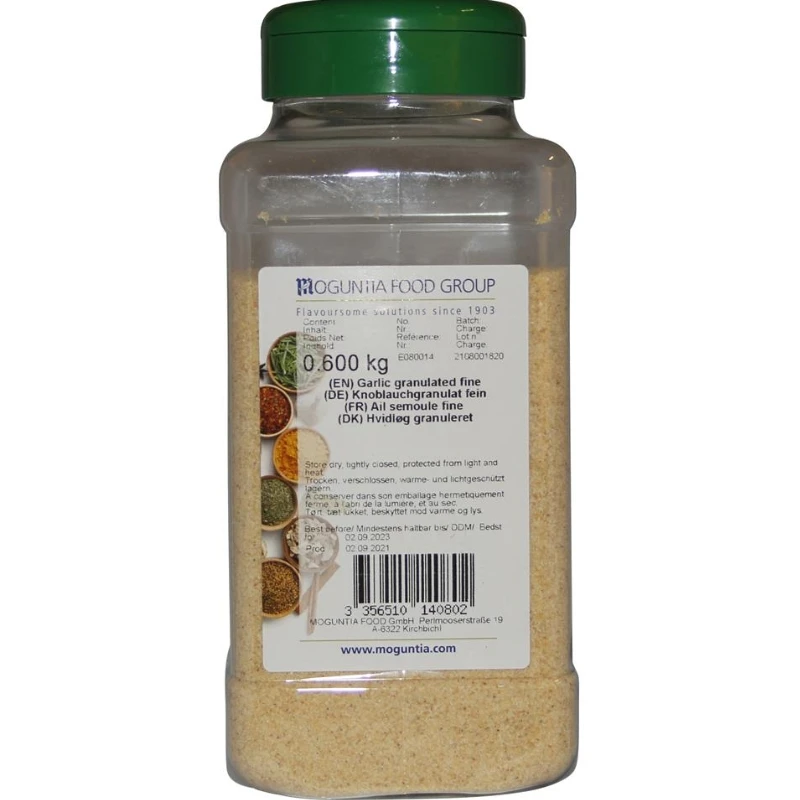 Hvitløksgranulat i strøboks 600 g 252186 by Moguntia color Svart
