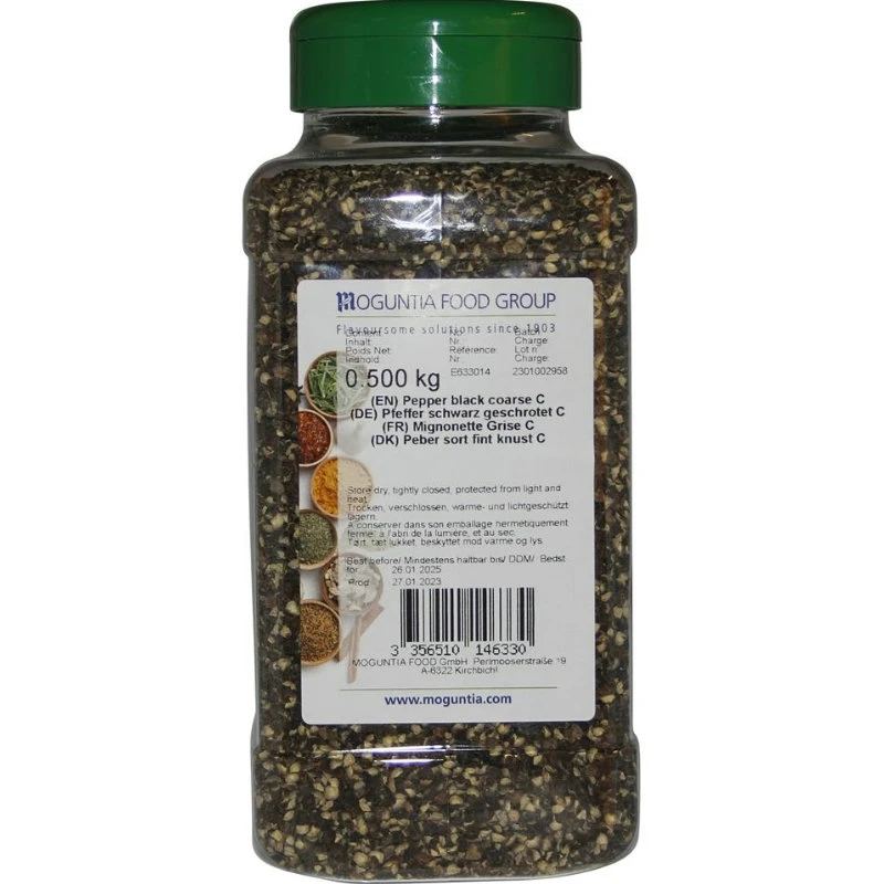 Knust sort pepper 500 g 252210 by Moguntia color Svart