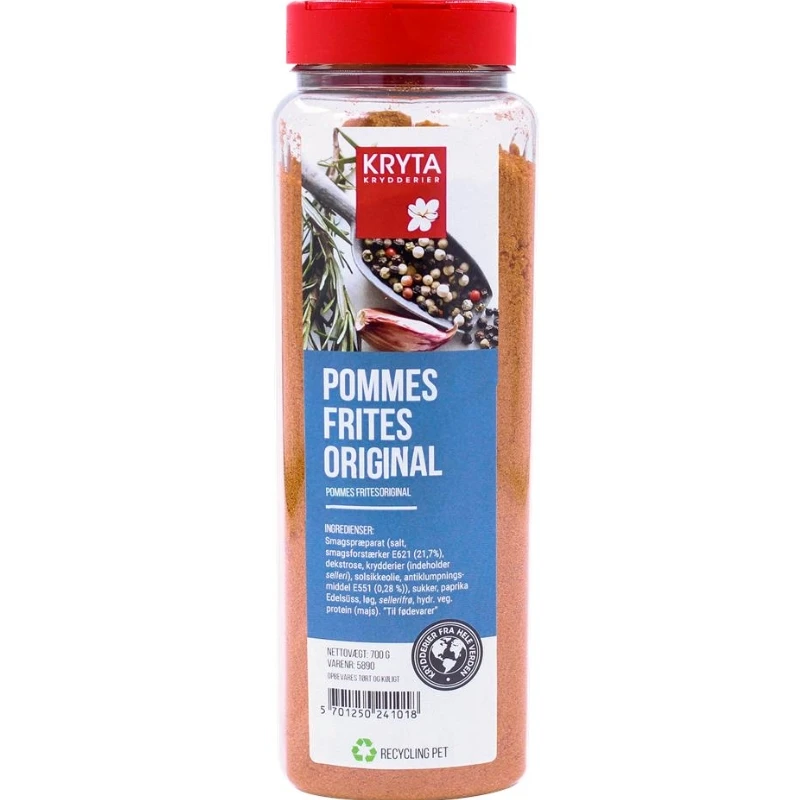 Pommes frites-krydder 700 g 297747 by KRYTA color Svart