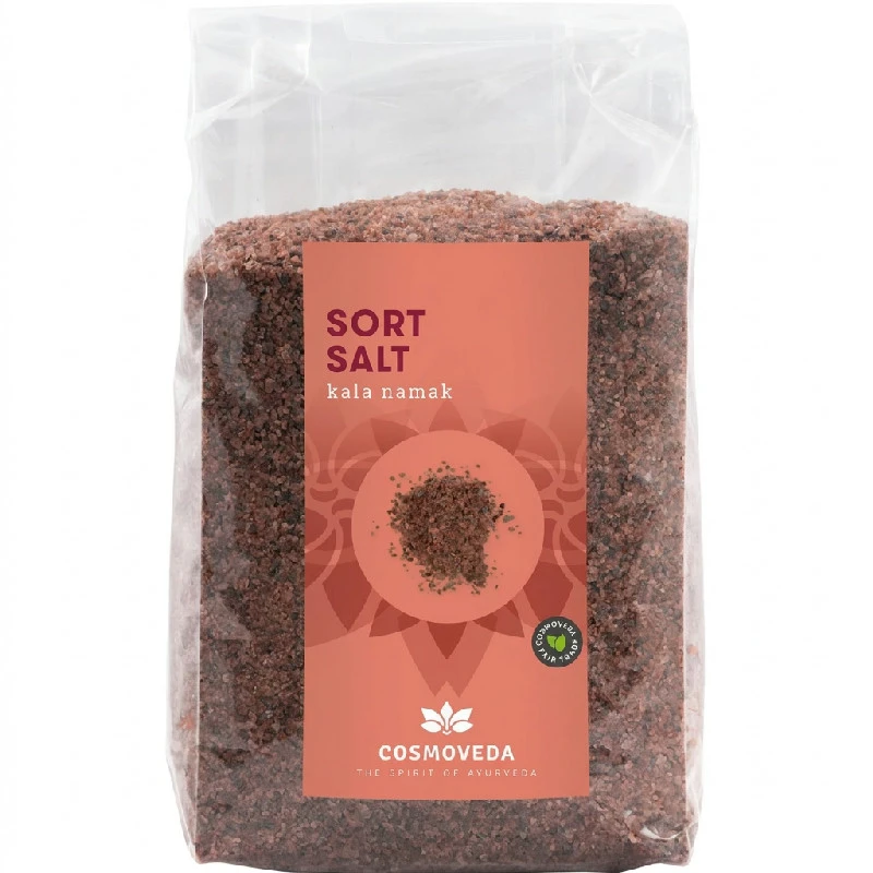Svart himalayasalt øko 500 g 324629 by Cosmoveda color Svart