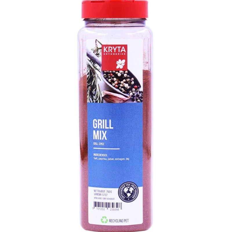 Grillmix krydder 750 g 360494 by KRYTA color Svart