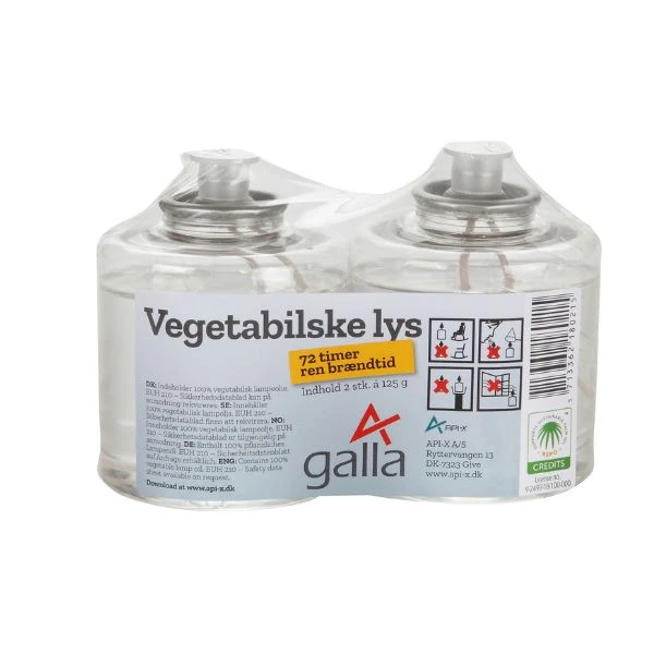 2-pk Oljelys 36 timer - Galla Vegetabilske 18021APIX by Galla color Silver
