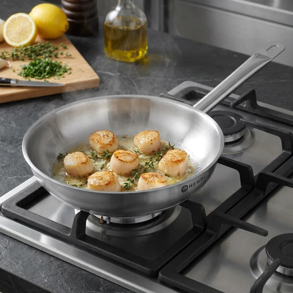 Hendi Stekepanne Rustfritt Stål 24 cm 838501 by Hendi color Svart