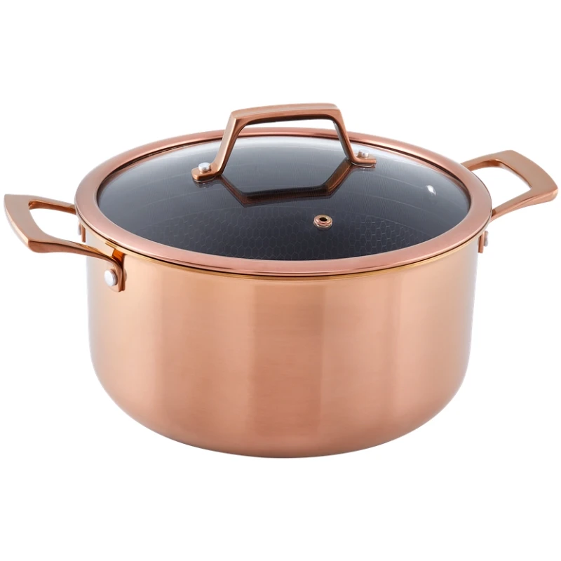 Hâws Santo Gryte 5,8 L med lokk og hybridbelegg – Rose Gold 30-HSHCRRG58 by Hâws Santo color Rose Gull