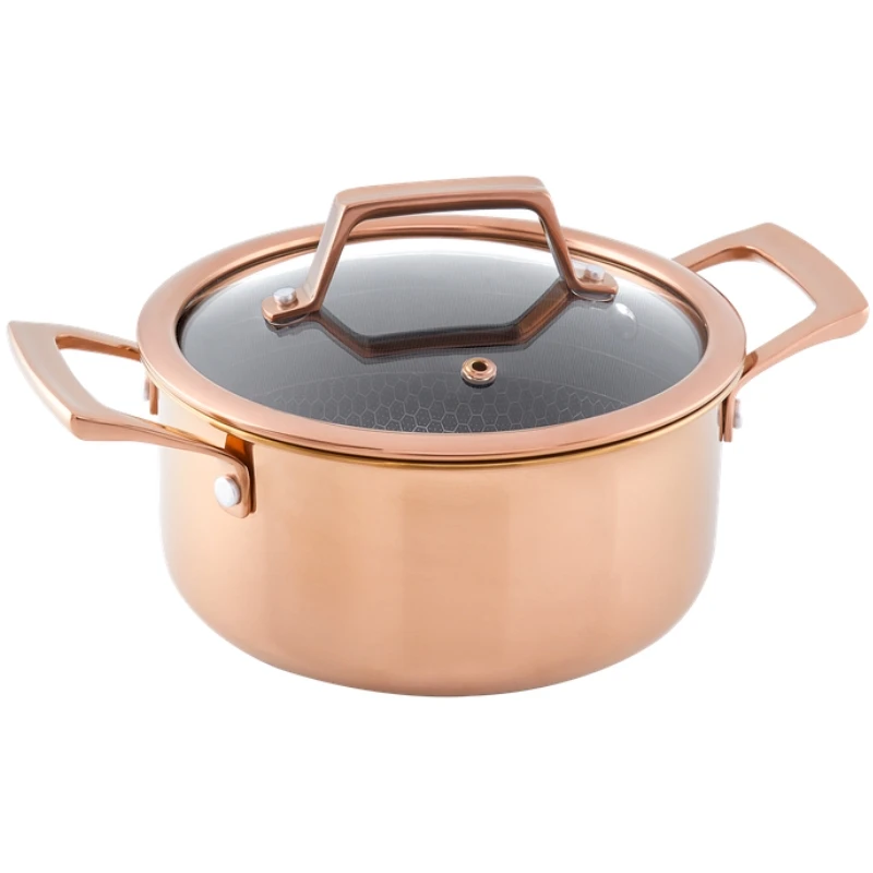 Hâws Santo Gryte 2,2 L med lokk og hybridbelegg – Rose Gold 30-HSHCRRG26 by Hâws Santo color Rose Gull