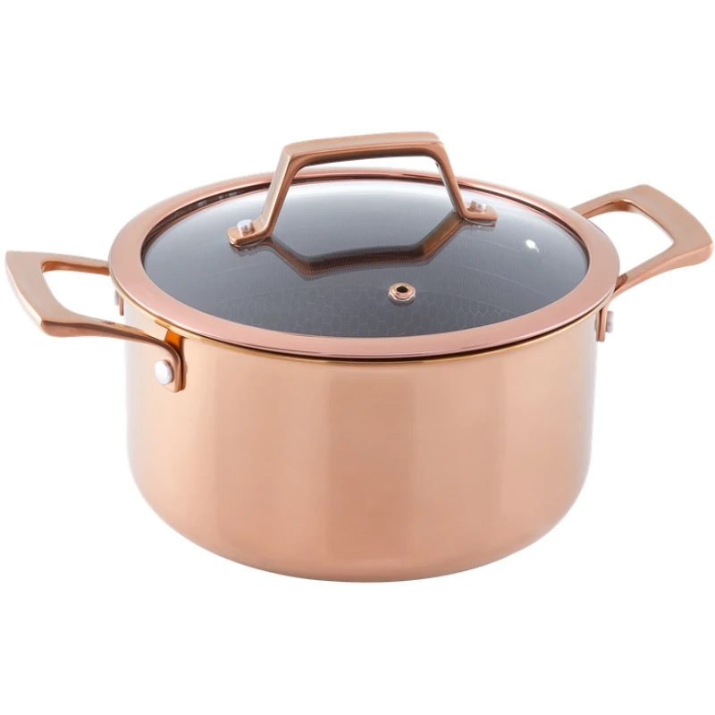Hâws Santo gryte 3,4 L med lokk og hybridbelegg – Rose Gold 30-HSHCRRG36 by Hâws Santo color Rose Gull