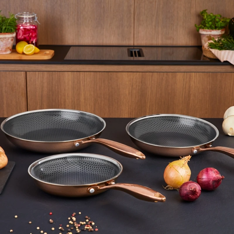 Hâws Santo stekepanne 20 cm med hybridbelegg – Rose Gold 30-HSHFPRG20 by Hâws Santo color Rose Gull