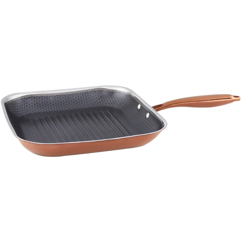 Hâws Santo Grillpanne 28 cm med hybridbelegg – Rose Gold 30-HSHGPRG28 by Hâws Santo color Rose Gull
