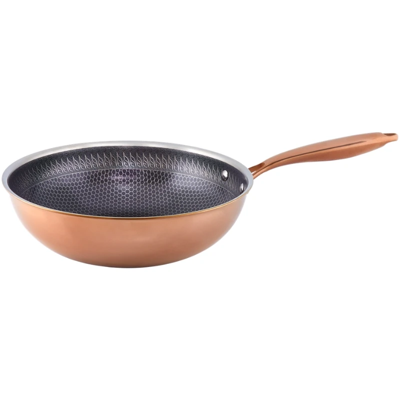Hâws Santo Wok 28 cm med hybridbelegg – Rose Gold 30-HSHWRG28 by Hâws Santo color Rose Gull
