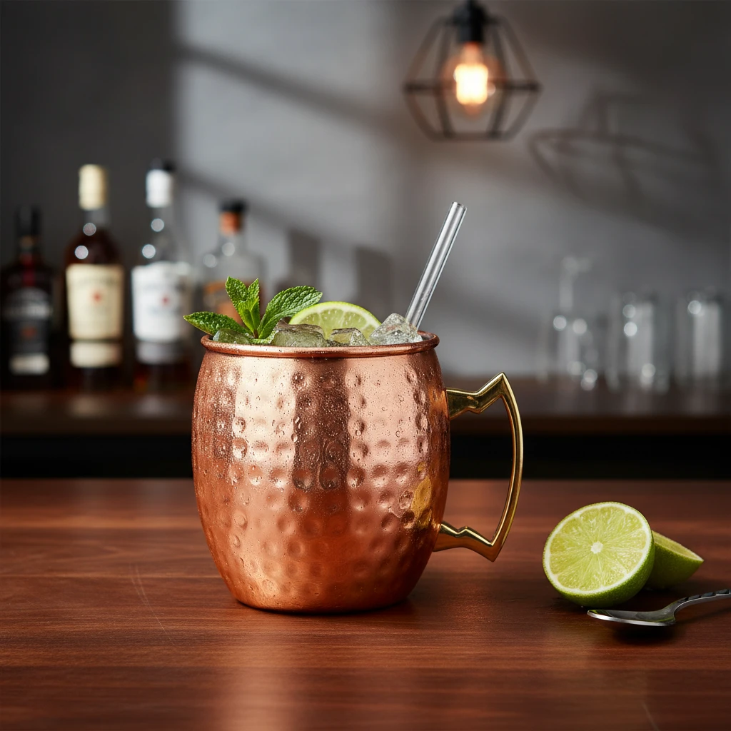 Mule cocktailkrus i kobberfarge A12441540 by Koop color Koppar