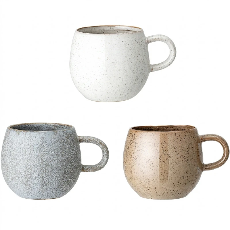 Addison Krus, Grå, Steintøy assortert 82043394 by Bloomingville color Svart