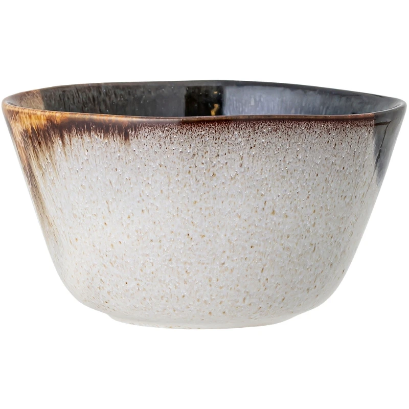 Jules Skål, Grå, Steintøy 82046909 by Bloomingville color Svart