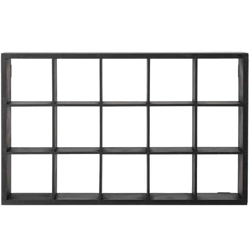 Olinn Hylle, Sort, Furu 82059665 by Bloomingville color Svart
