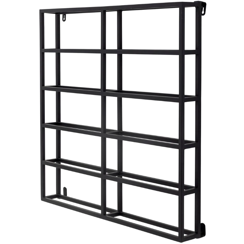 Magne vinreol i sort metall 82064787 by Bloomingville color Svart