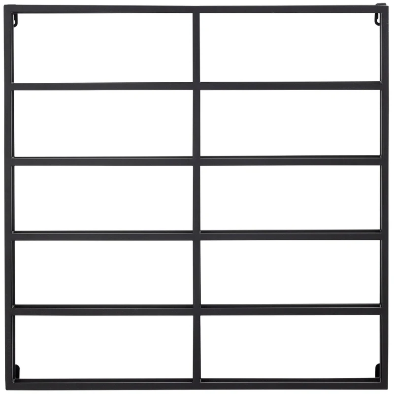Magne vinreol i sort metall 82064787 by Bloomingville color Svart