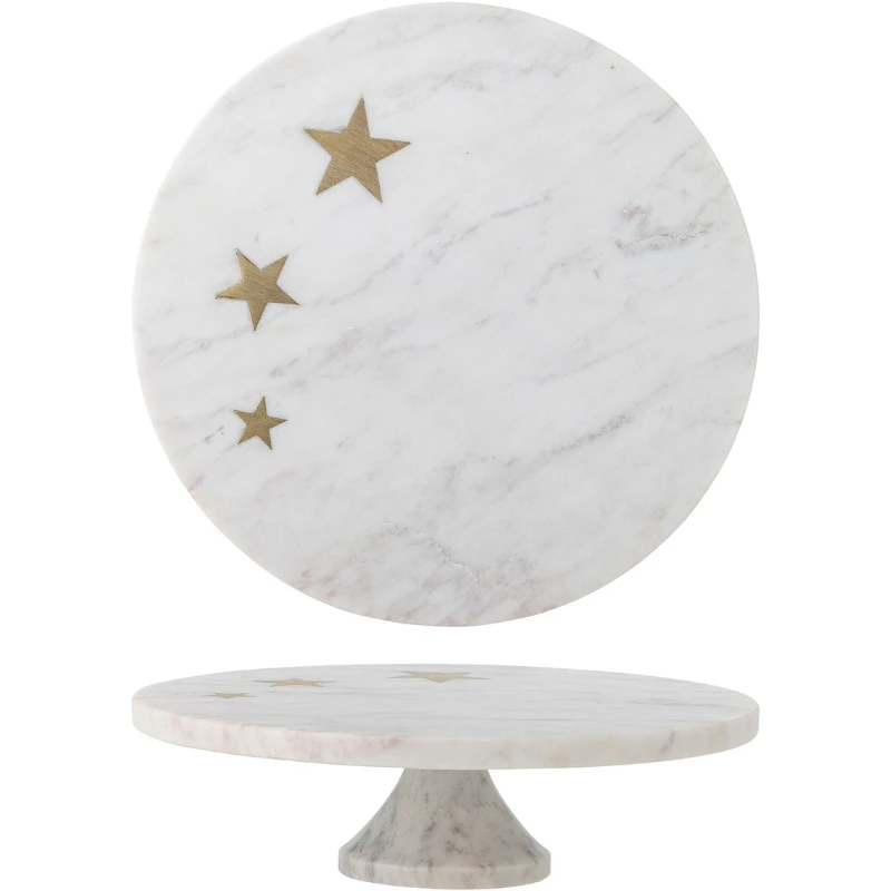 Fenya Star kakefat, hvit, marmor 82068308 by Bloomingville color Svart