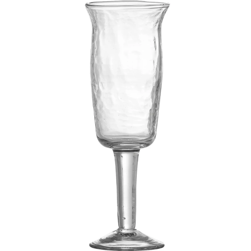 Asha Vinglass, Klar, Resirkulert Glass 4 stk 82068388 by Bloomingville color Svart