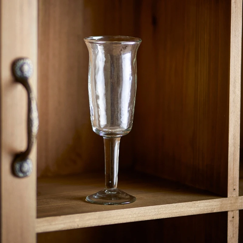 Asha Vinglass, Klar, Resirkulert Glass 4 stk 82068388 by Bloomingville color Svart