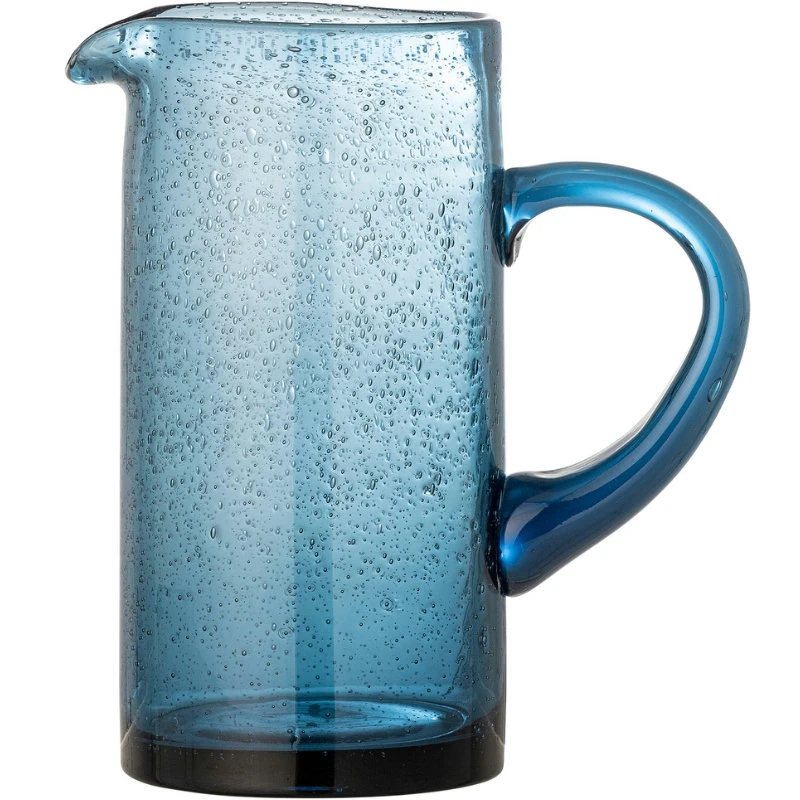 Tabby Mugge, Blå, Glass 82072571 by Bloomingville color Svart