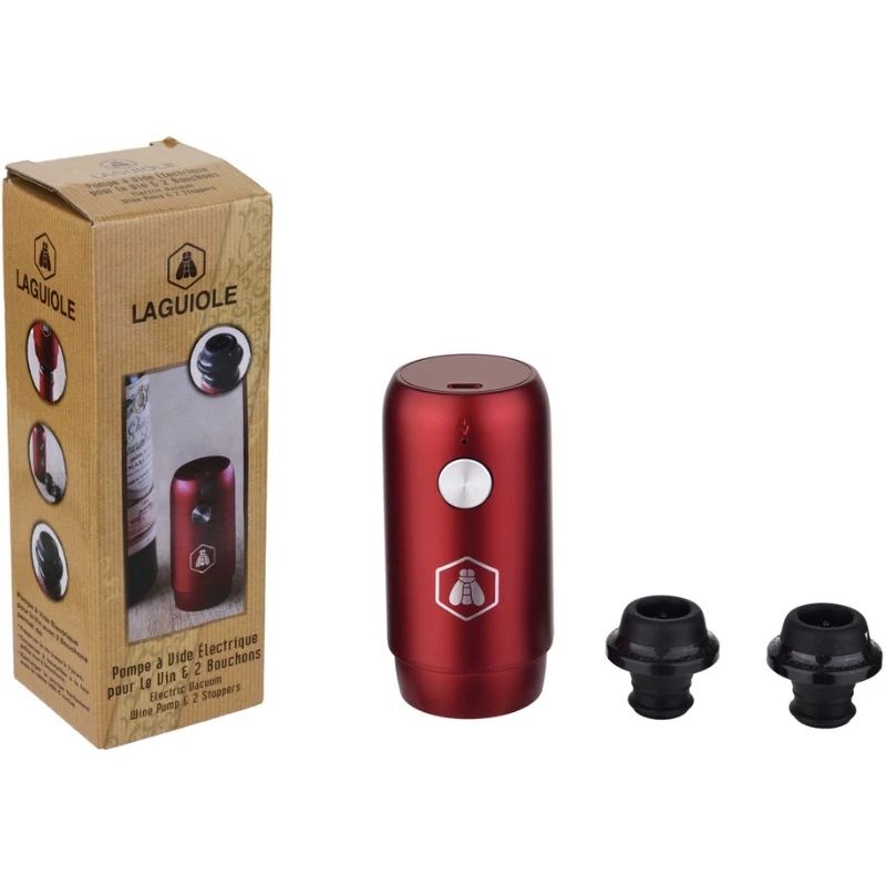 Laguiole elektrisk vinpumpe med propp 40269110 by Laguiole color Svart