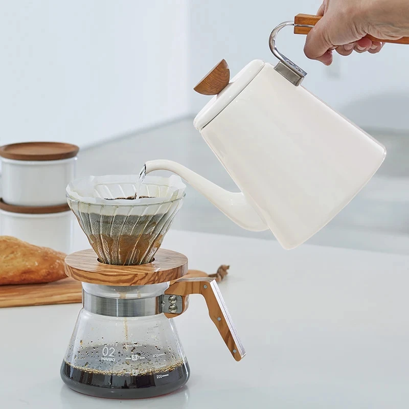Bona kaffekjele til pour-over - Hario BDK-80-W by Hario color Svart