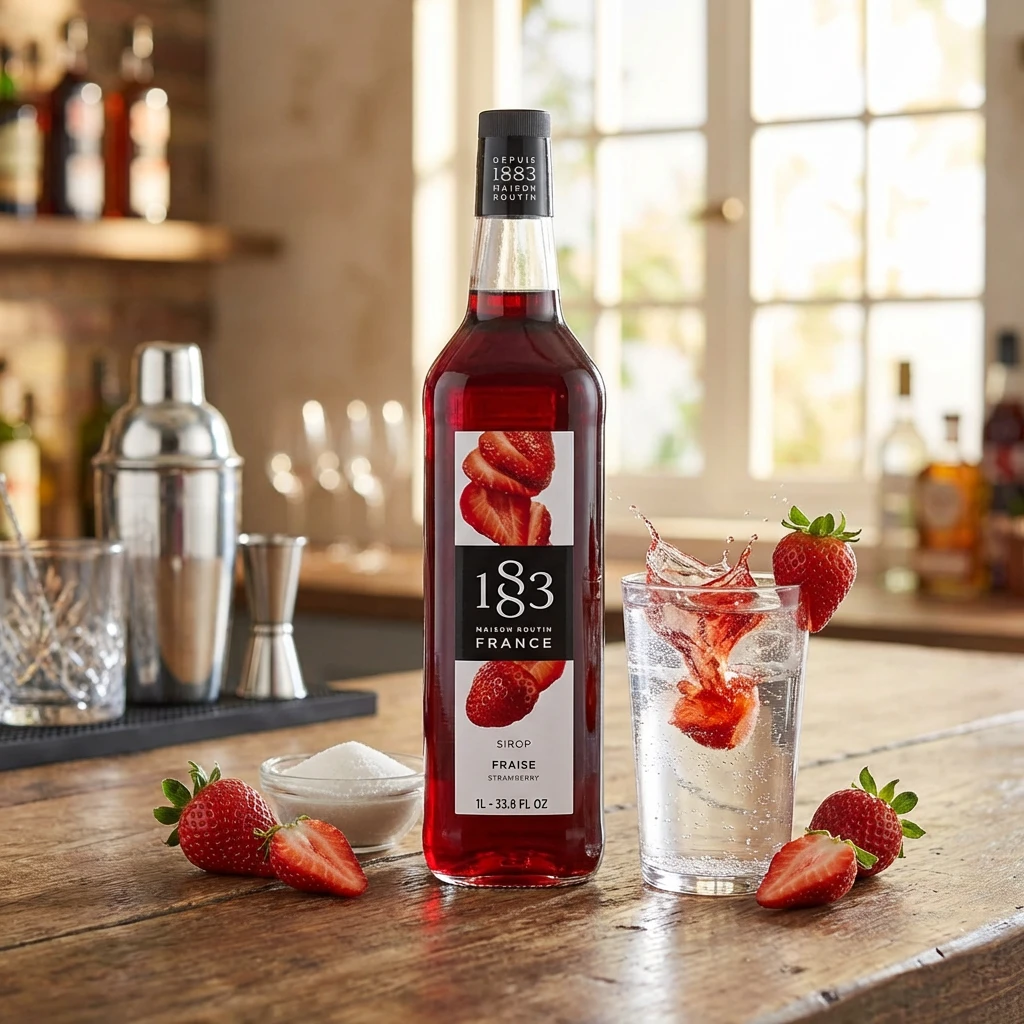 1883 Syrup Strawberry / Jordbær FL 100 61104 by 1883 color Svart