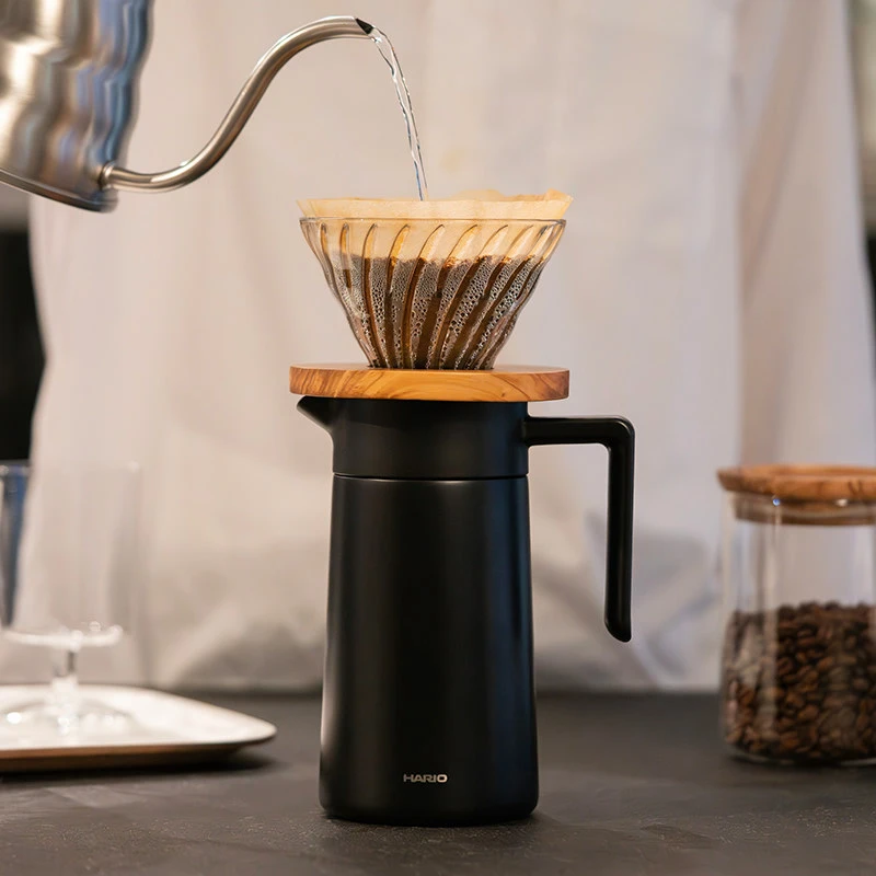 Termokanne med keramisk belegg (dobbeltvegget) - Hario CHP-600-B by Hario color Svart