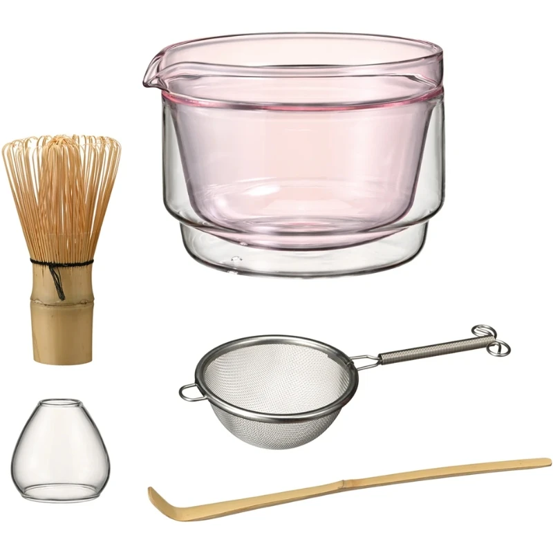 Matcha-sett Rosa - Hario MACS-6-PR by Hario color Svart