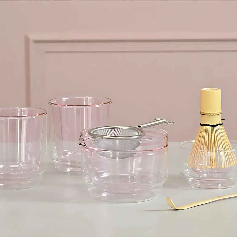 Matcha-sett Rosa - Hario MACS-6-PR by Hario color Svart