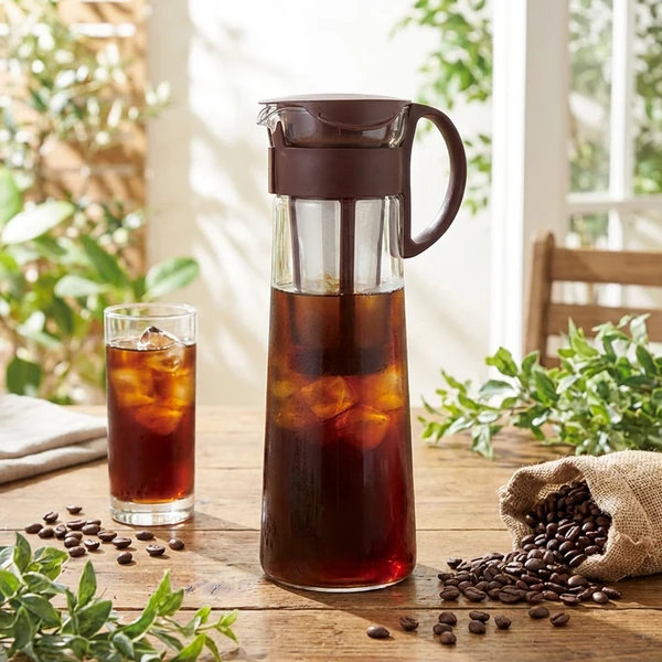 Mizudashi Cold Brew kaffekanne Sjokoladebrun - Hario MCPN-14-CBR-EU by Hario color Svart